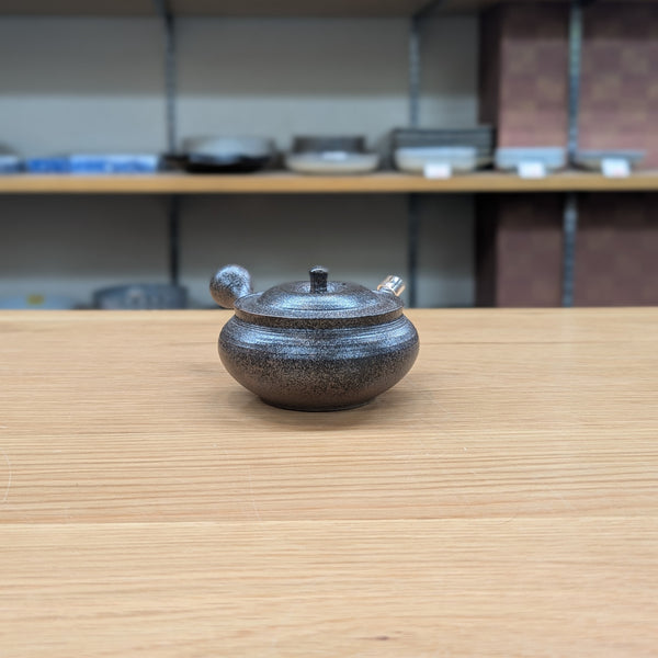 北條 黒窯変筋引き 急須