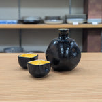 Black glaze foil izakaya sake ware