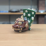 獅子舞 逆立ち 置物