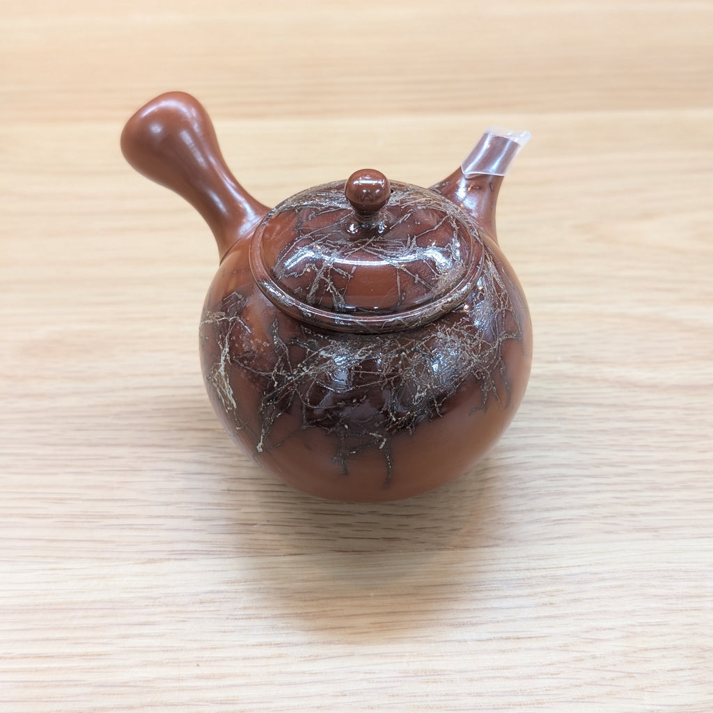 雪月 朱泥藻がけ割高台 急須 – 浅草やま𠮷