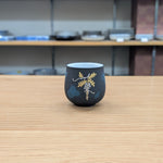 錦玉 白金盛白藤図青粒 萬碗