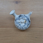 雪月 白泥青藻がけ 丸急須