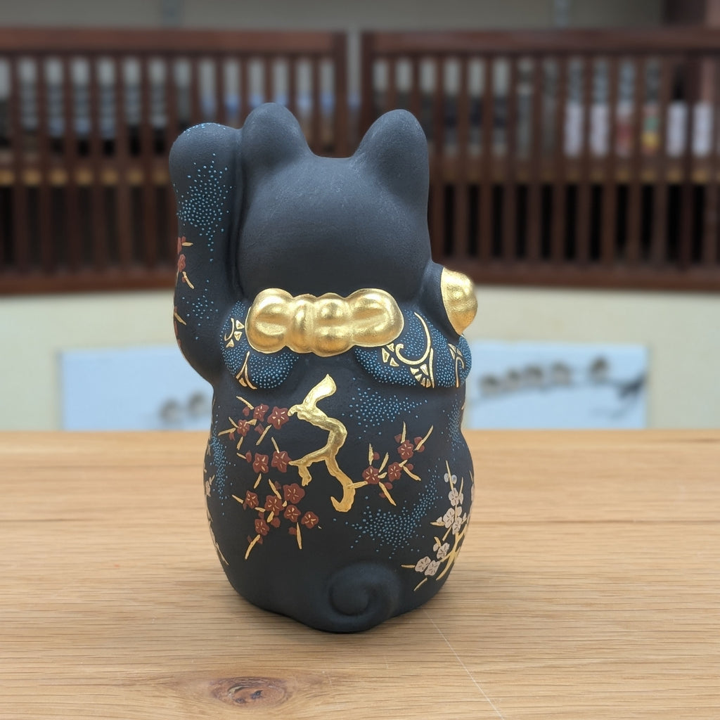 時代物 金工師 市川東玉斎 銅製三足流雲文獣足丸形花入 在銘 東玉斎