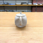 甚秋 白泥嵐紋四角 茶注