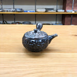 寿仙 黒釉窯変花紋 急須