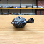 寿仙 黒釉窯変花紋 急須