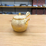 昭龍 金彩網目壺型 急須