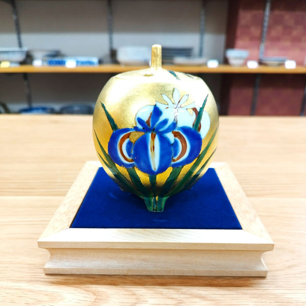 琥山 金箔菖蒲 香炉