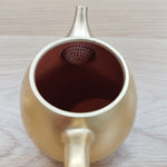 弘二 総金塗り 後手急須