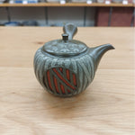 舜園 緑泥 竹透かし 急須