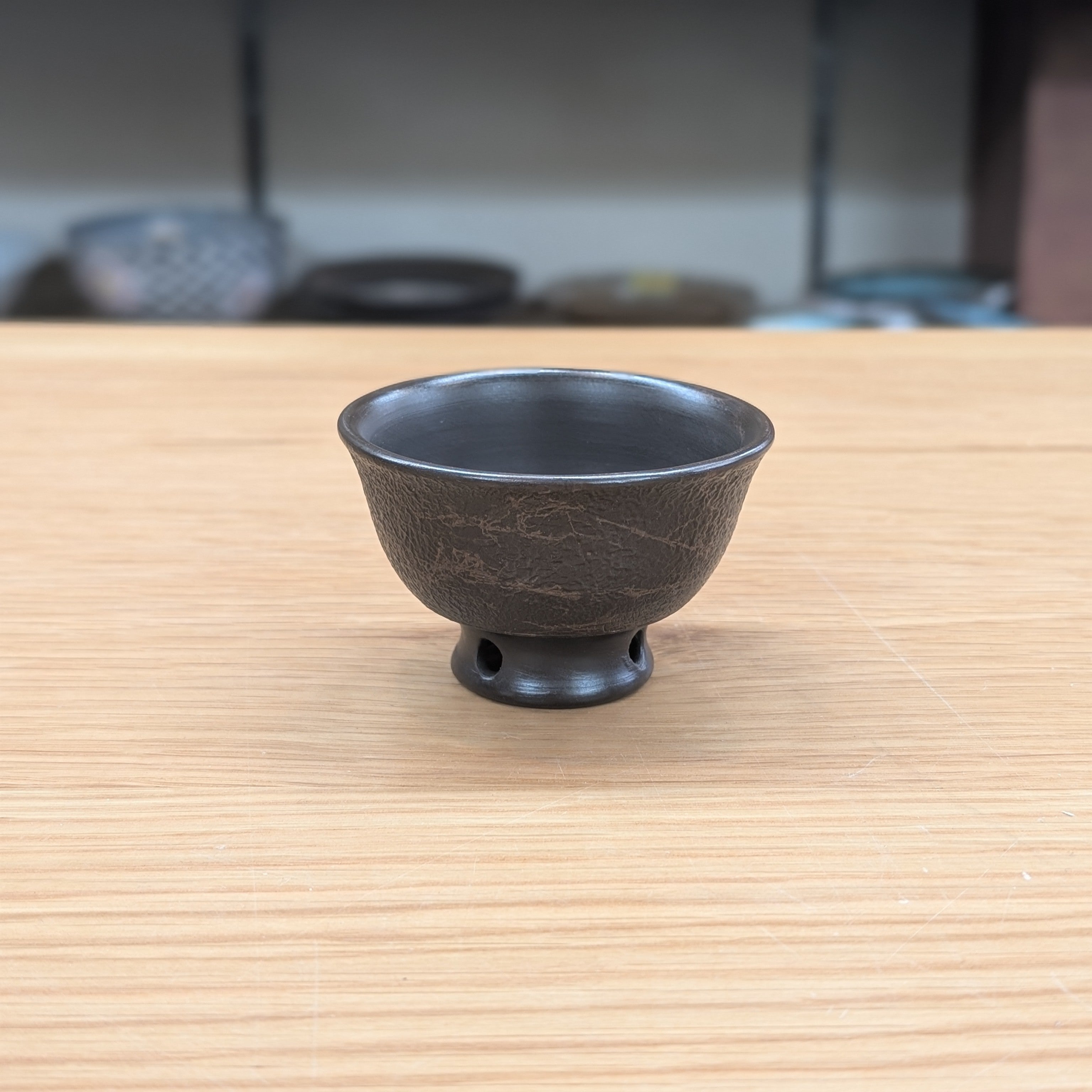 希少 幻の鶴山焼 名工 浅本鶴山造 南蛮手横手急須 人気 南蛮急須