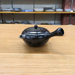 寿仙　黒釉泡紋　茶壶　