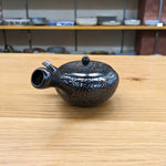 寿仙　黒釉泡紋　茶壶　