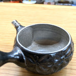 寿仙　黒釉窯変花紋　茶壶