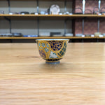 紀澤　金彩幾何紋様　煎茶碗