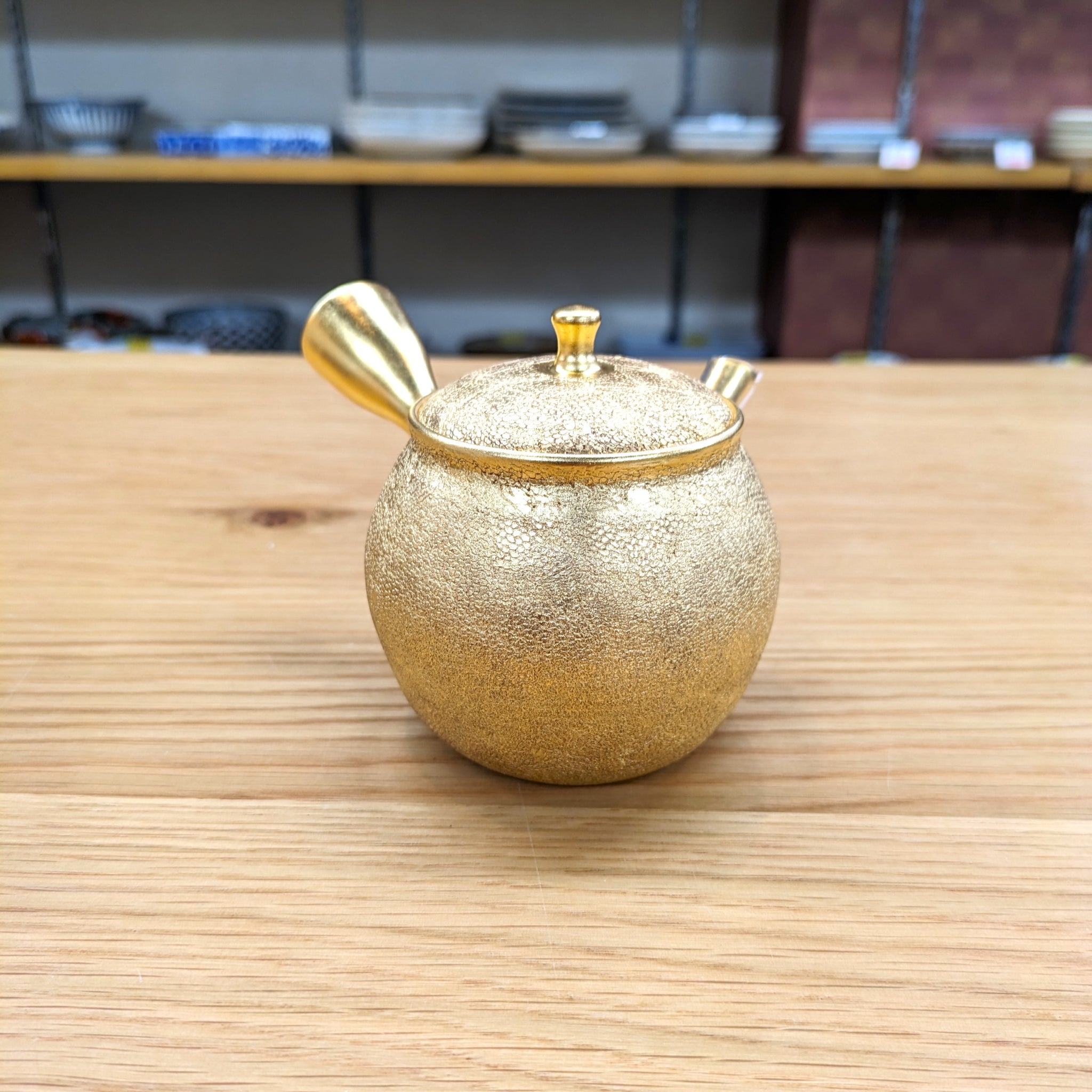 売り本物萬古焼 山本広巳 焼締宝瓶 茶壺 急須 100ml　/検索用：宜興常滑常山佐渡銅器茶道具煎茶中国美術酒器店舗デザインモダン 萬古