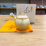 昭龍　金彩網目壶型　茶壶